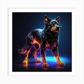 The dog Art Print