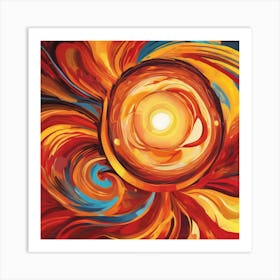 An Abstract Sun One Art 14 Art Print