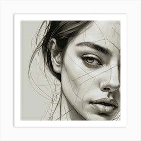 Portrait Of A Woman 8 Art Print