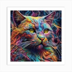 Magical Cat 11 Art Print