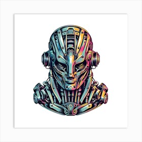 Robot Statue Art Print