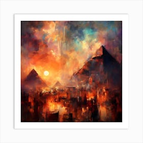 Egyptian Sunset Art Print