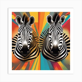 Zebras 1 Art Print