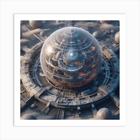 Futuristic City 152 Art Print