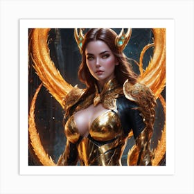 Golden Goddess kolb Art Print