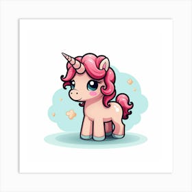 Cute Unicorn 110 Art Print