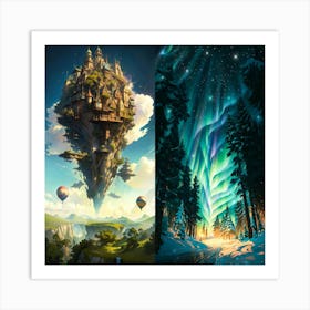 Castle In The Sky Art Print