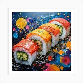 Sushi Painting Art Print