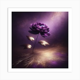 Purple Flower 1 Art Print