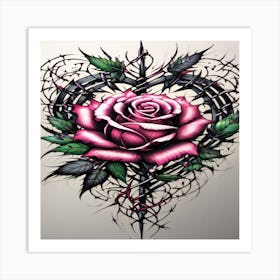 Heart Tattoo Designs 1 Art Print