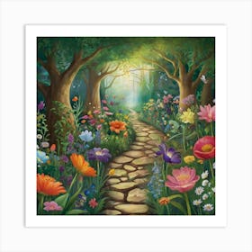 Garden Path Art Print