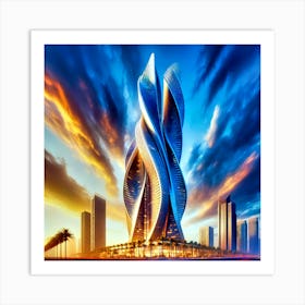 Futuristic Skyscraper Art Print