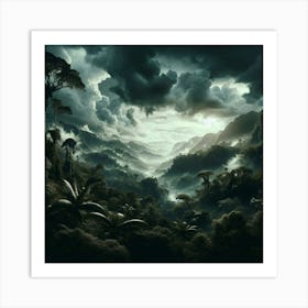 Storm Over The Rain Forest Art Print