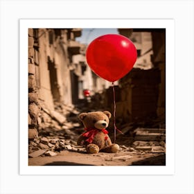 Red Balloon Art Print