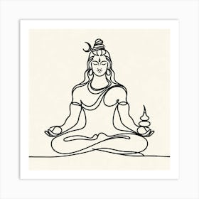 Lord Shiva 1 Art Print