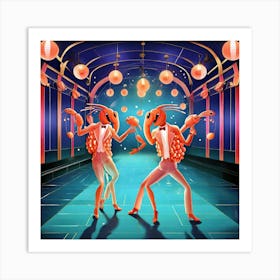 Cockroaches Dancing Art Print