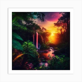 Tropical Sunset Art Print