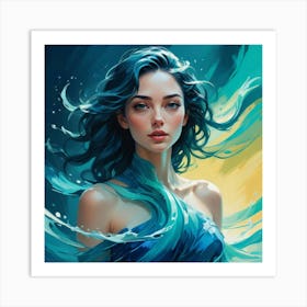 Blue Sea Art Print