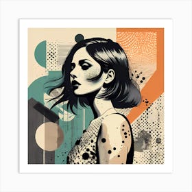 Abstract Girl Illustration Artwork Art Print