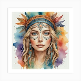 Indian Girl 4 Art Print