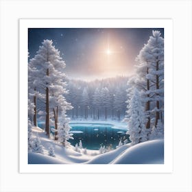Winter Landscape 11 Art Print