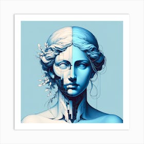 Blue Alloy Harmony Art Print