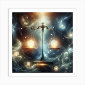 Balance Scales Of Justice Art Print