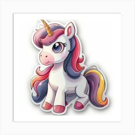 Unicorn Sticker 19 Art Print