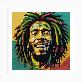 Celebrity series: Bob Marley Art Print