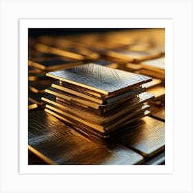 Gold Bars Art Print