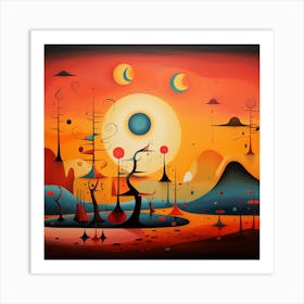 Abstract Landscape Painting 4 Art Print