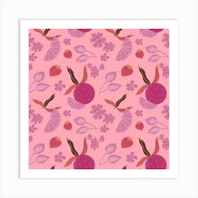 Pink Lemonade Pink Art Print