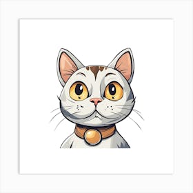 Cartoon Cat Art Print