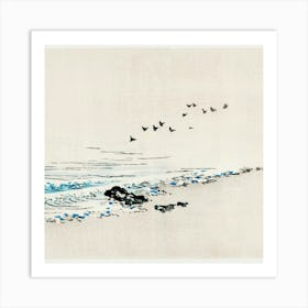 Birds On The Beach Art Print