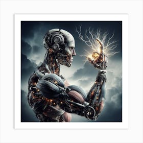 Humanoid Robot Art Print