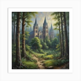 Cathedral In The Woods 3 Art Print