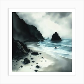 Rocky Shore Art Print