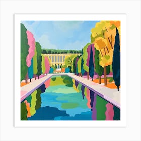Colourful Gardens Park Of The Palace Of Versailles France 2 Art Print