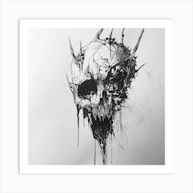 Skull Skull Skull Skull Skull Skull Skull Skull Skull Art Print