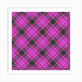 Plaid Fabric 125 Art Print