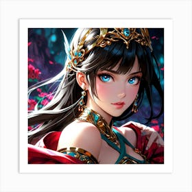 Default A Gracefully Fierce Anime Warrior Princess Her Intrica 1 (4) Art Print