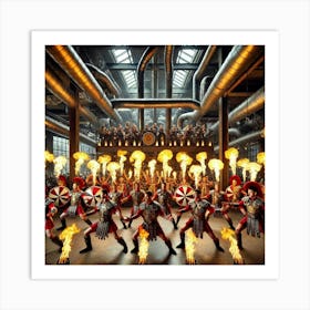 Sovereign Flame Industrial Dance Performance Art Print