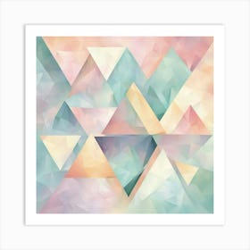 Abstract Triangles 7 Art Print