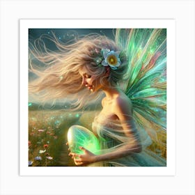 Fairy In The Meadow 3 Art Print