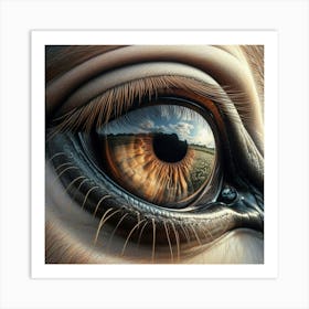 Eye Of A Horse 21 Art Print