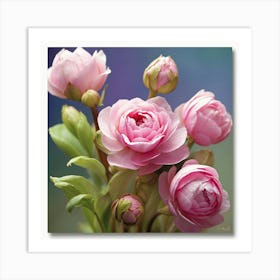 Pink Peonies Art Print