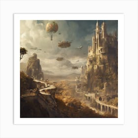 Fantasy Castle 43 Art Print