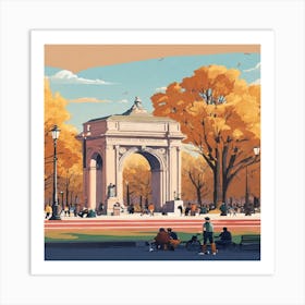 Autumn In New York City Art Print