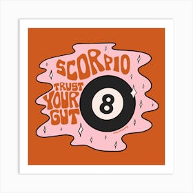 Scorpio Magic 8 Ball Art Print