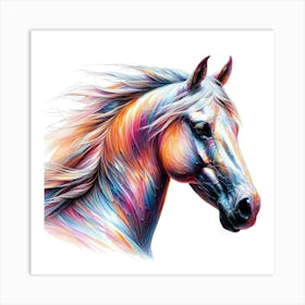 Creative Horse Visual 10 Art Print